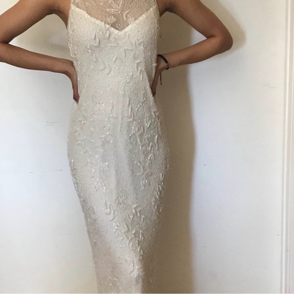 Scala Ivory Beaded Wedding Dress